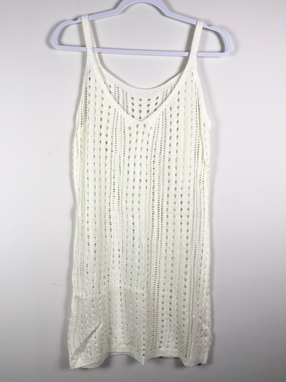 NIB Womens Swimsuit Cover-up Dress Crochet One Size Festival Beachy Boho - Picture 1 of 9